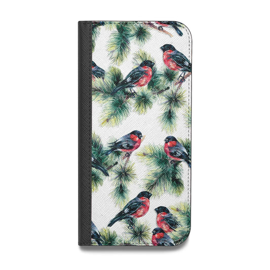 Bullfinch Pine Tree Vegan Leather Flip iPhone Case