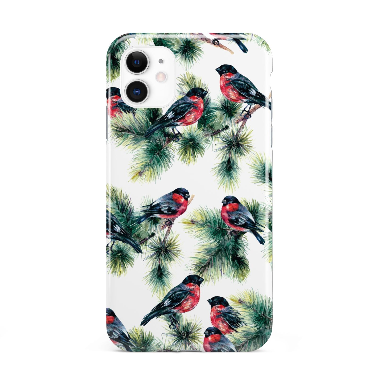 Bullfinch Pine Tree iPhone 11 3D Tough Case