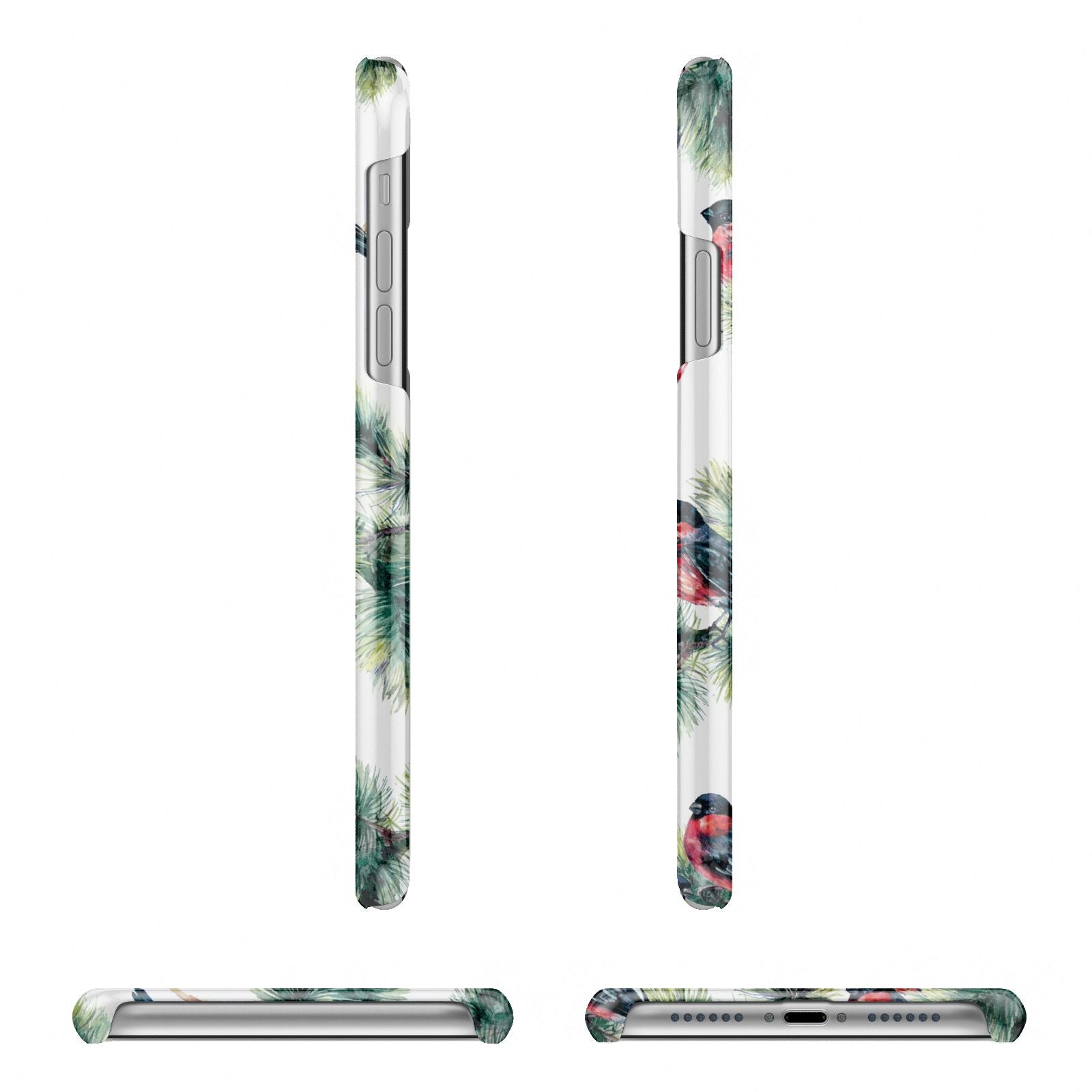 Bullfinch Pine Tree iPhone 11 Pro 3D Snap Case Angle Images