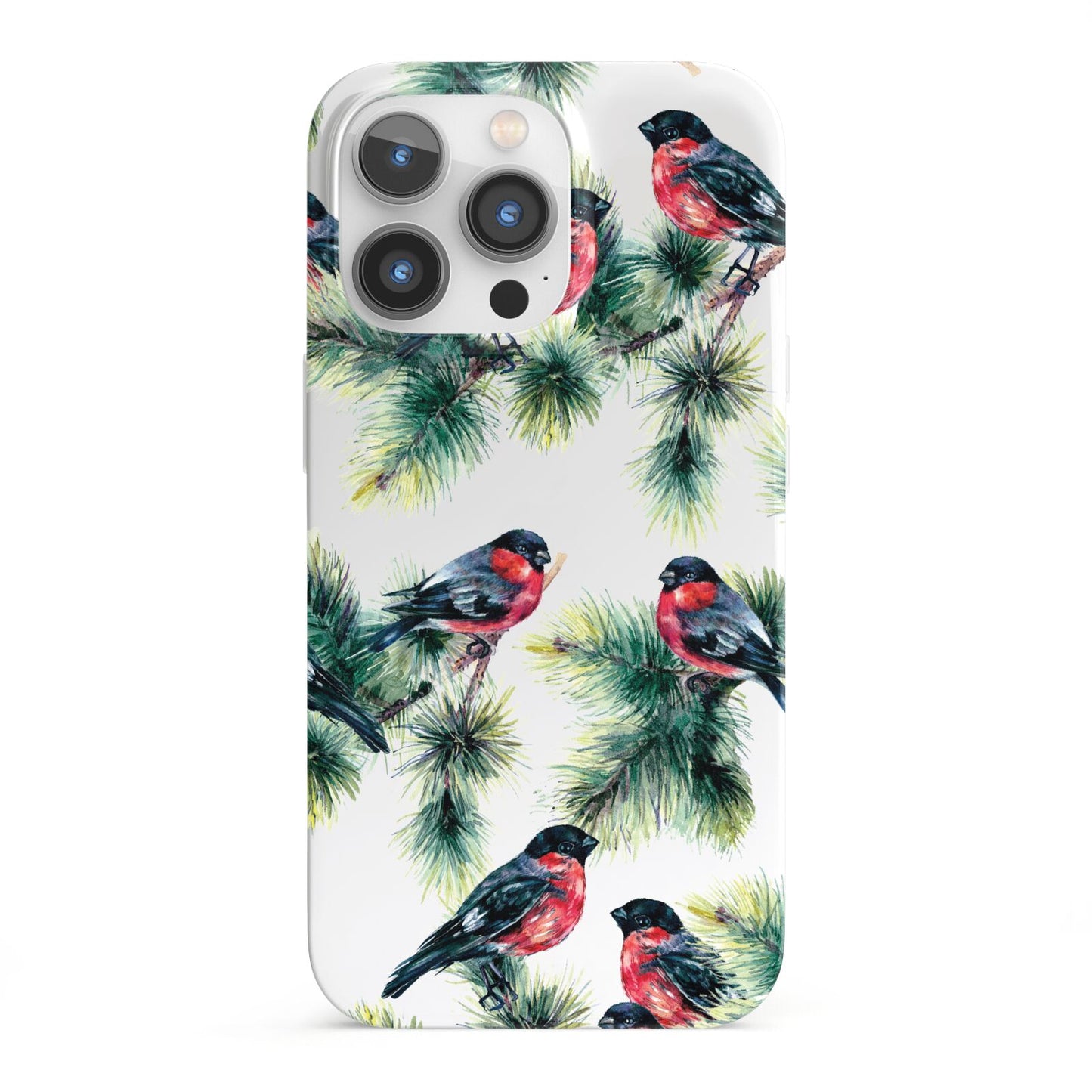 Bullfinch Pine Tree iPhone 13 Pro Full Wrap 3D Snap Case
