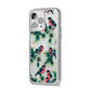 Bullfinch Pine Tree iPhone 14 Pro Max Glitter Tough Case Silver Angled Image