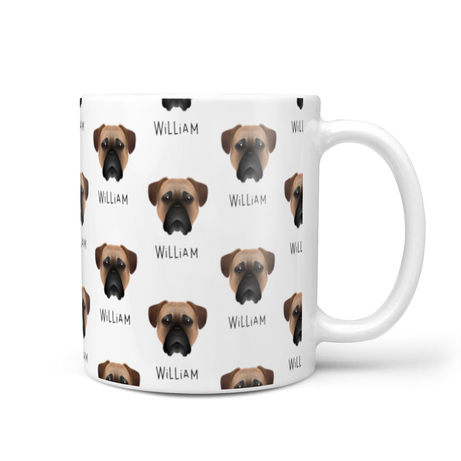 Bullmastiff Icon with Name 10oz Mug