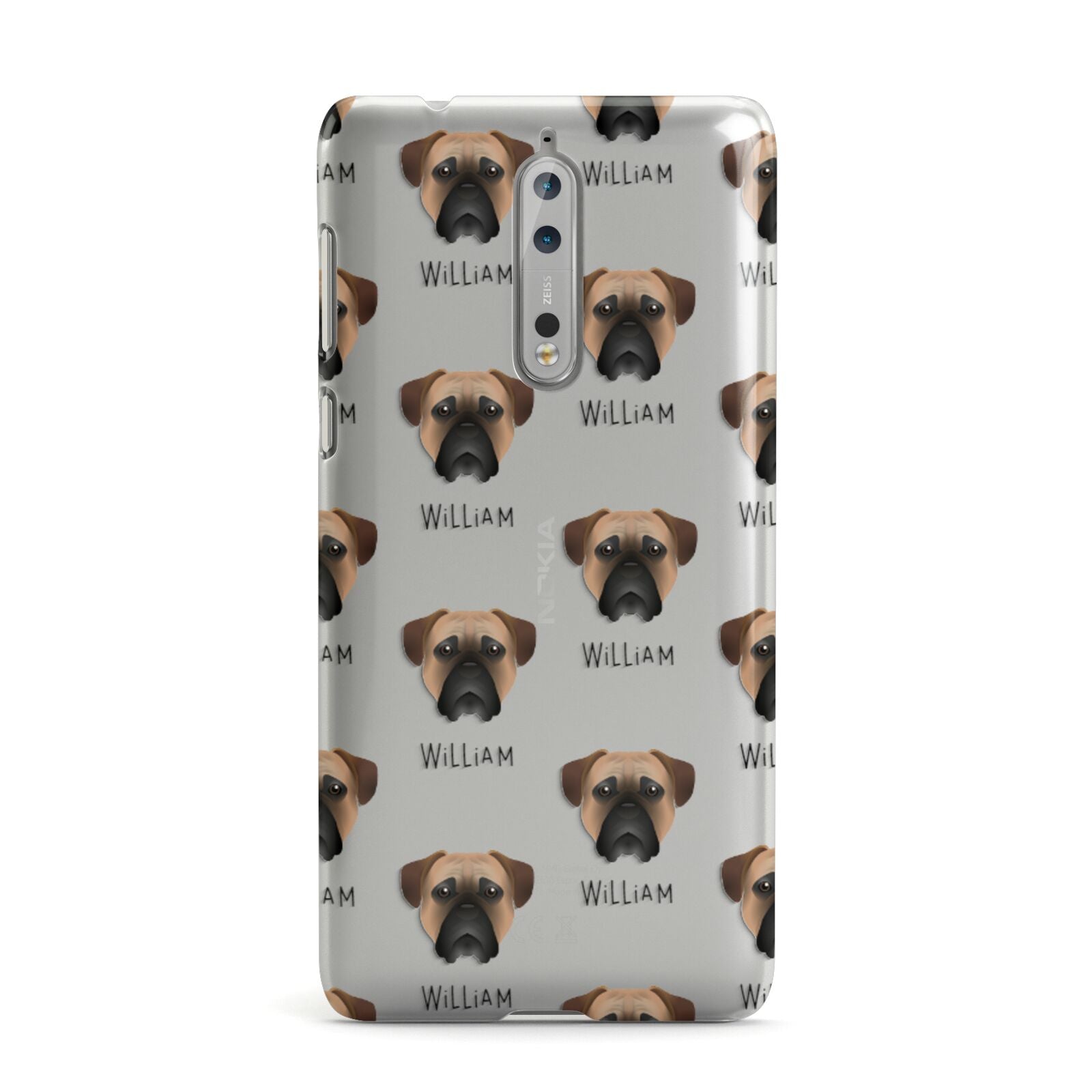 Bullmastiff Icon with Name Nokia Case