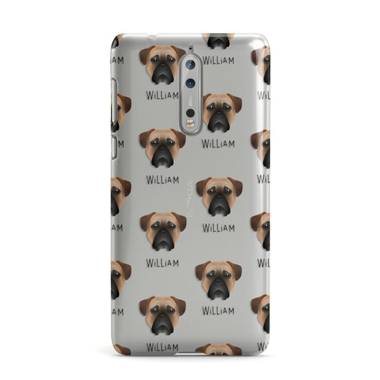 Bullmastiff Icon with Name Nokia Case