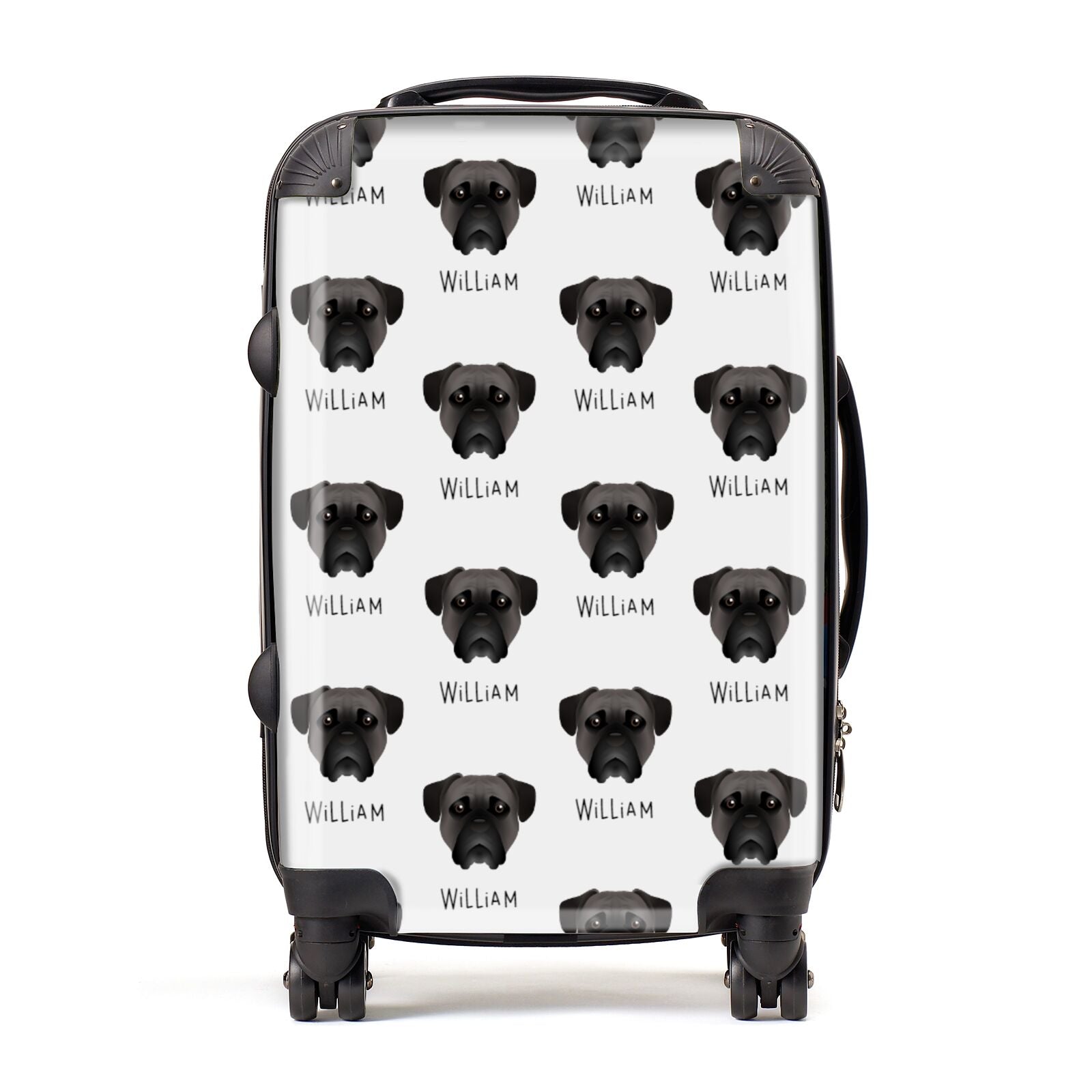 Bullmastiff Icon with Name Suitcase