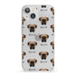 Bullmastiff Icon with Name iPhone 13 Clear Bumper Case