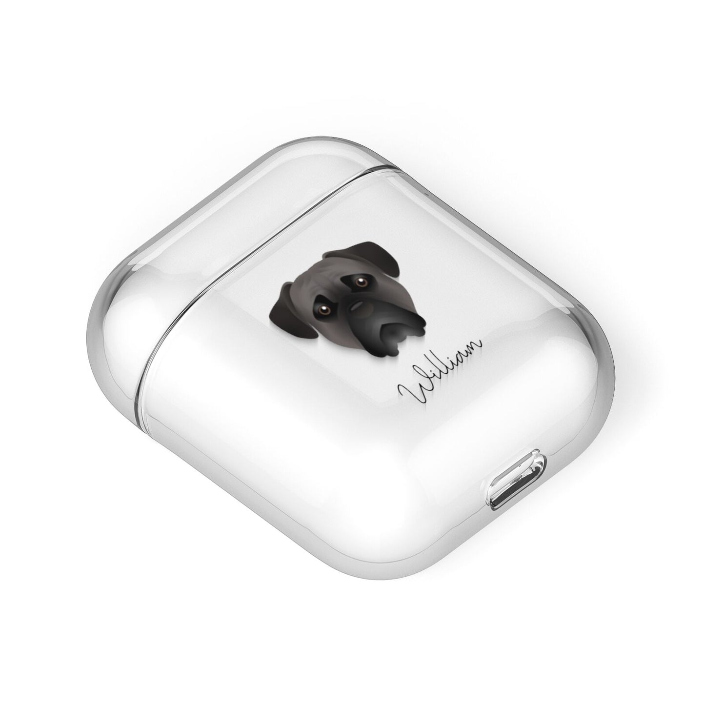 Bullmastiff Personalised AirPods Case Laid Flat