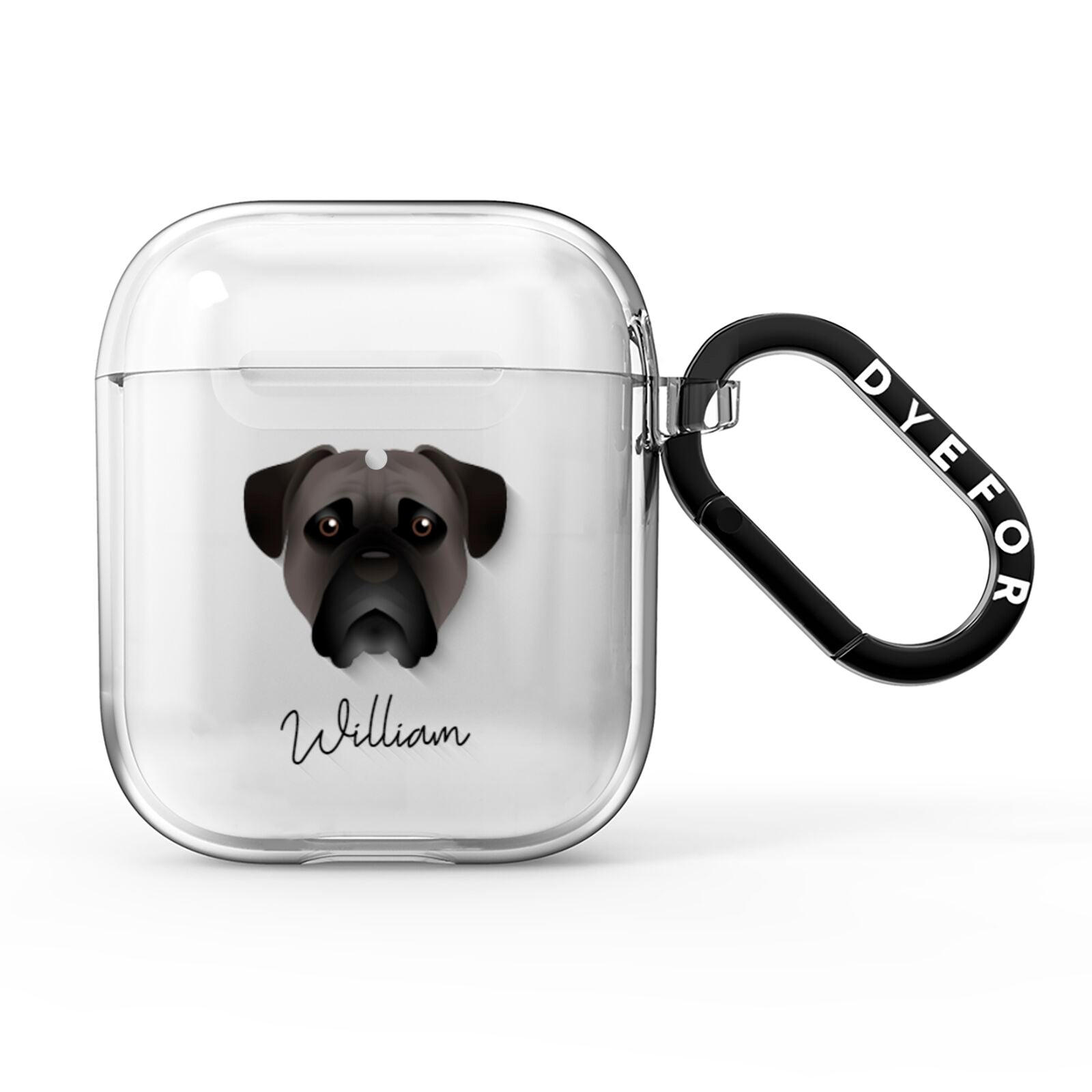 Bullmastiff Personalised AirPods Clear Case