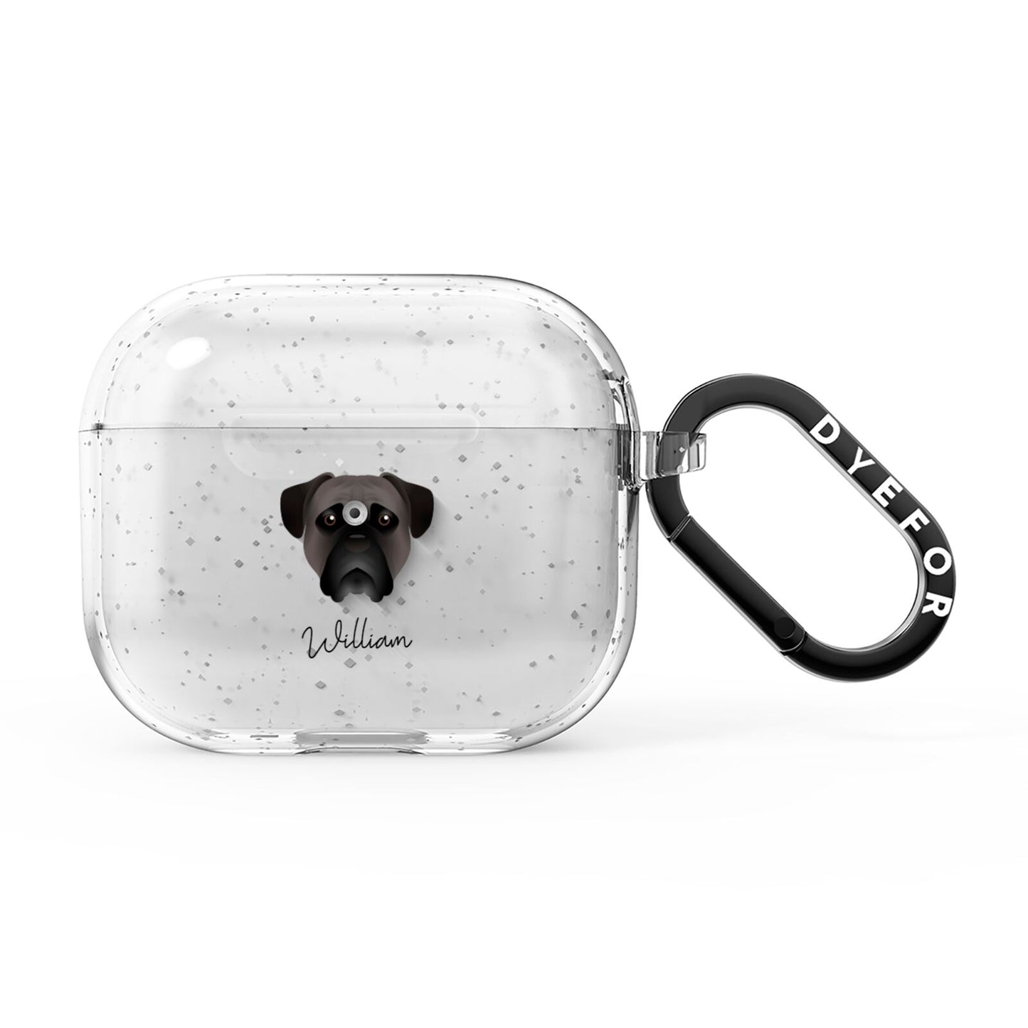 Bullmastiff Personalised AirPods Glitter Case 3rd Gen