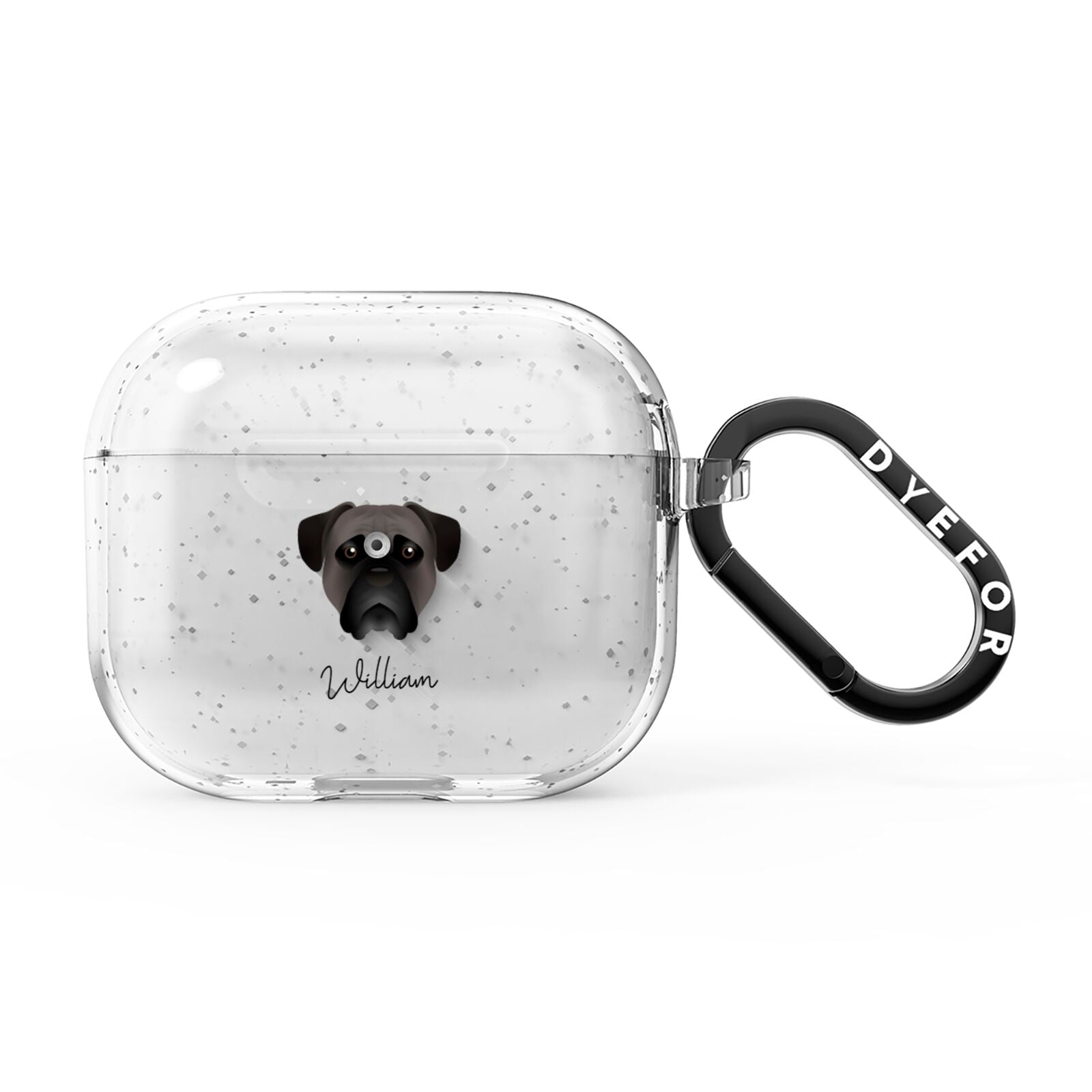Bullmastiff Personalised AirPods Glitter Case 3rd Gen