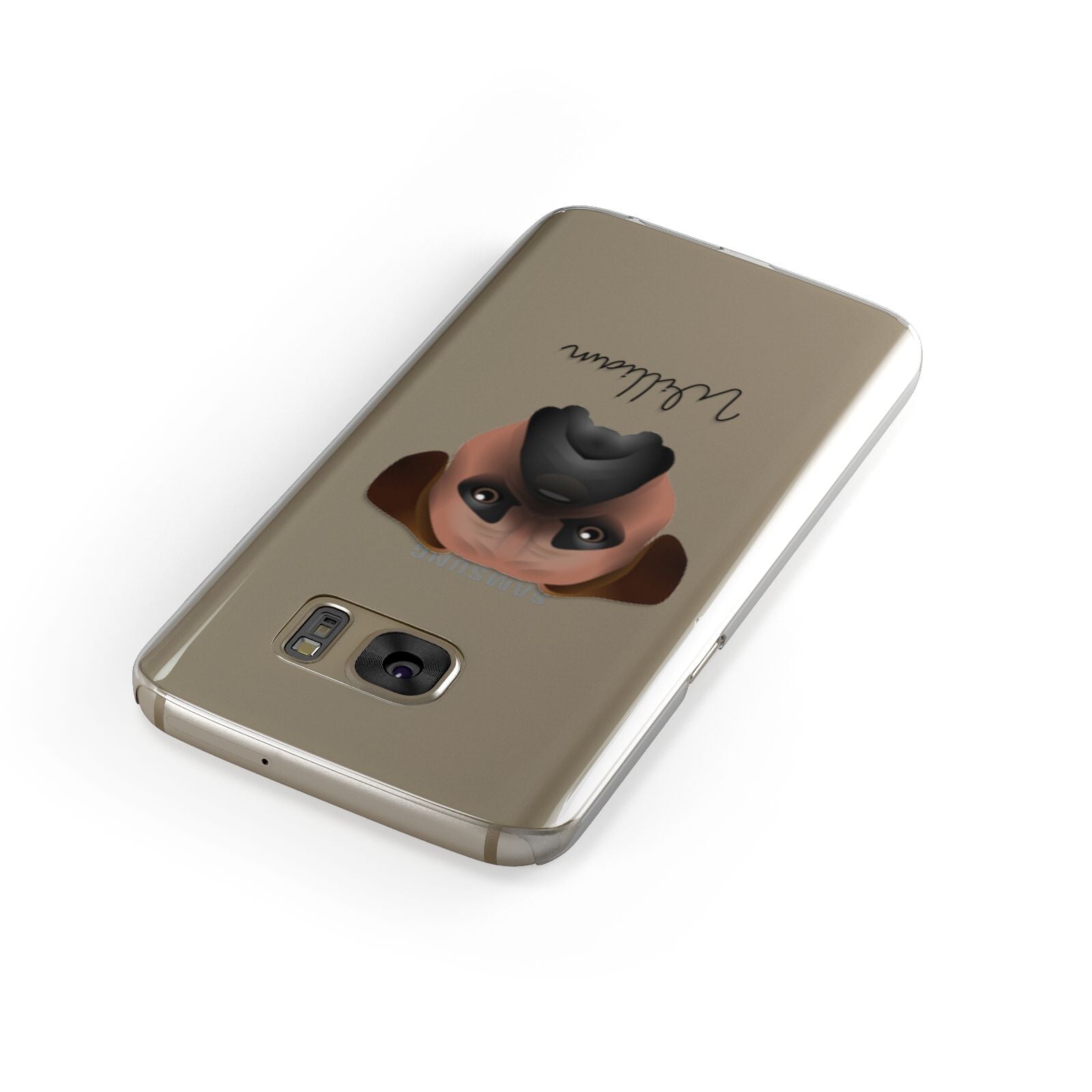 Bullmastiff Personalised Samsung Galaxy Case Front Close Up