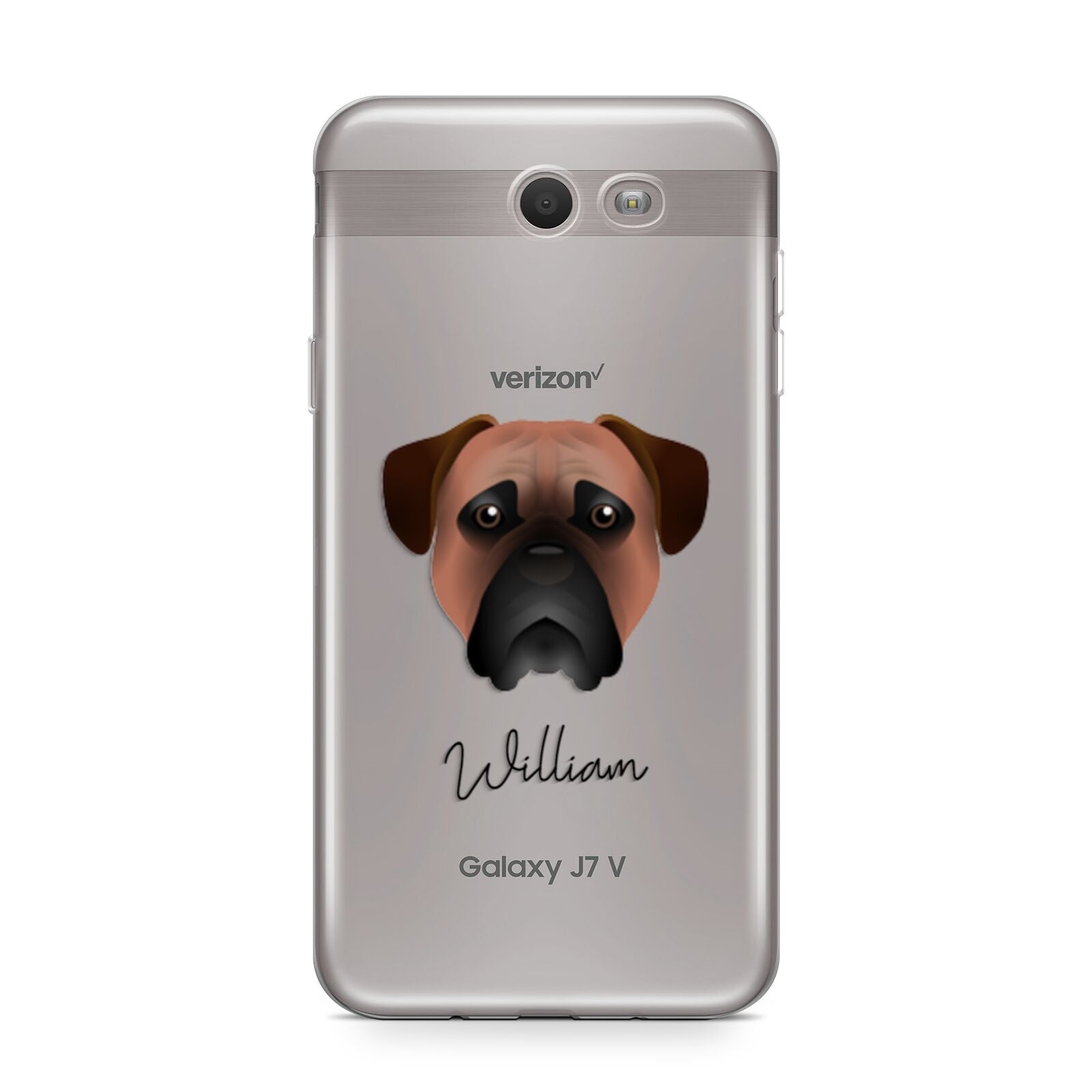 Bullmastiff Personalised Samsung Galaxy J7 2017 Case