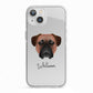 Bullmastiff Personalised iPhone 13 TPU Impact Case with White Edges