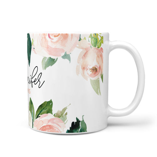 Bunches of Roses Personalised Names 10oz Mug