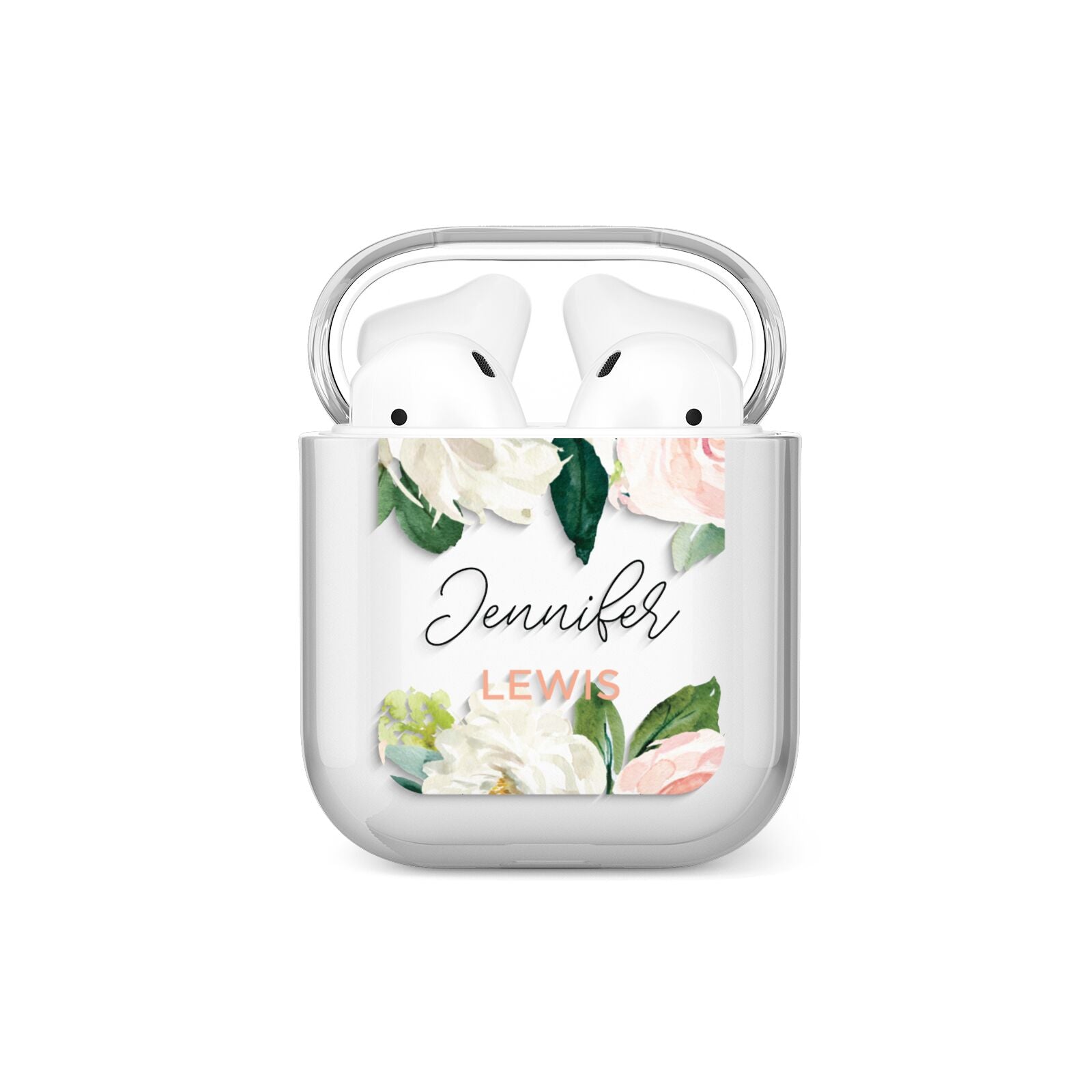 Bunches of Roses Personalised Names AirPods Case
