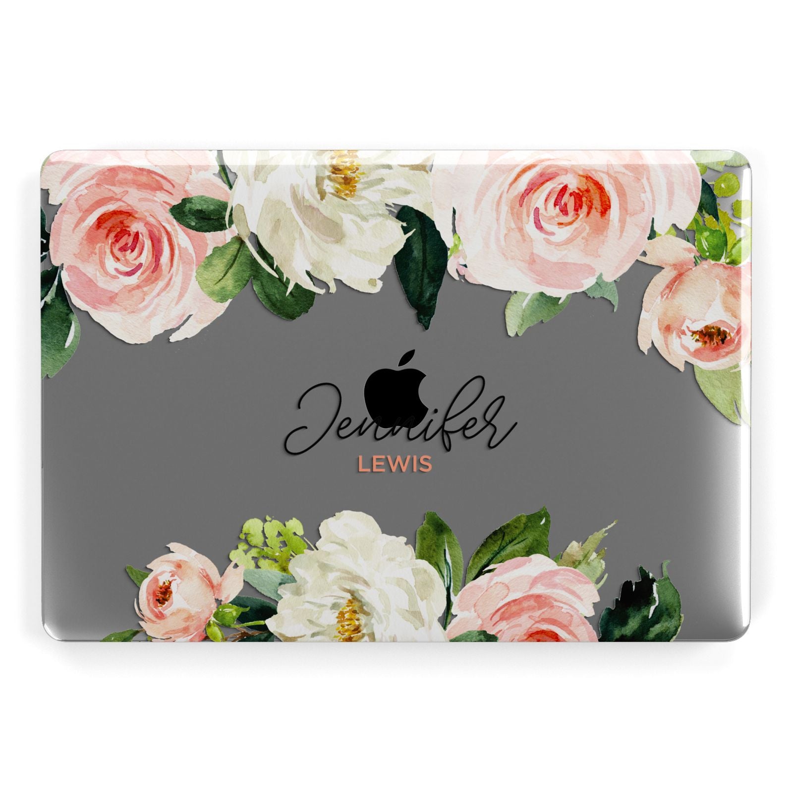 Bunches of Roses Personalised Names Apple MacBook Case