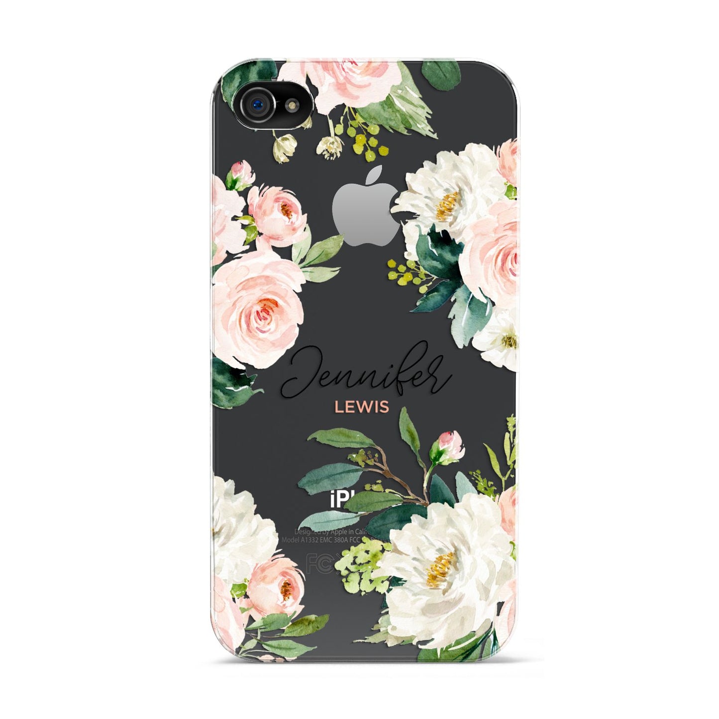 Bunches of Roses Personalised Names Apple iPhone 4s Case