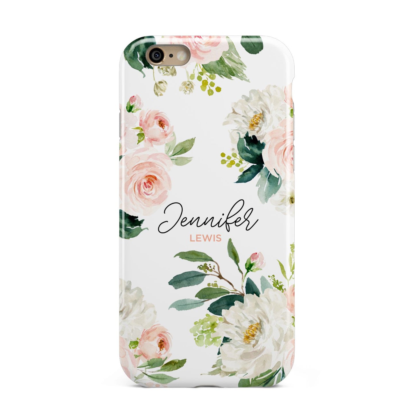 Bunches of Roses Personalised Names Apple iPhone 6 3D Tough Case