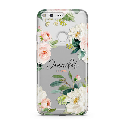 Bunches of Roses Personalised Names Google Pixel Case