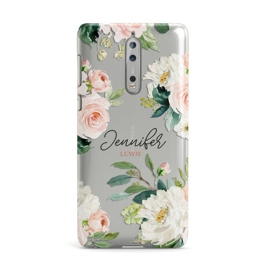 Bunches of Roses Personalised Names Nokia Case
