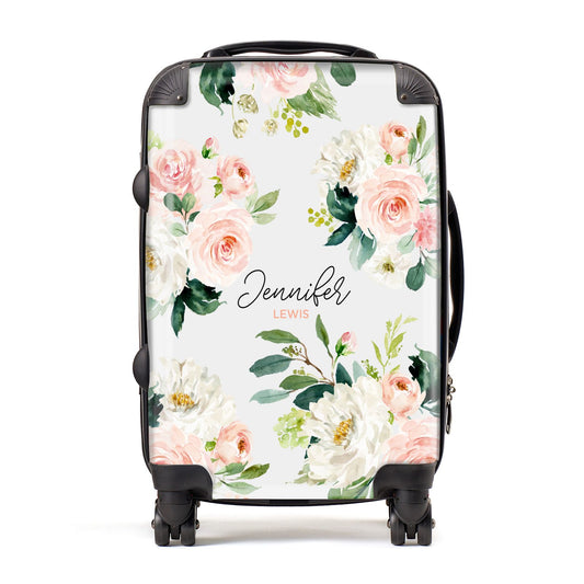 Bunches of Roses Personalised Names Suitcase