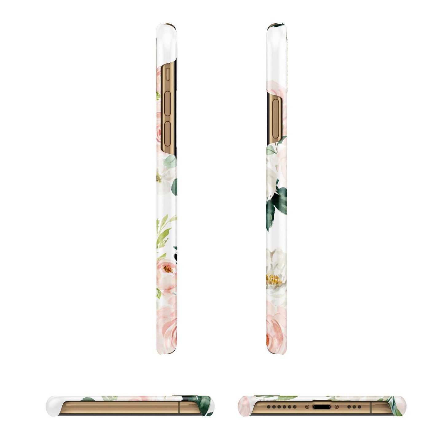 Bunches of Roses Personalised Names iPhone 11 3D Snap Case Angle Images