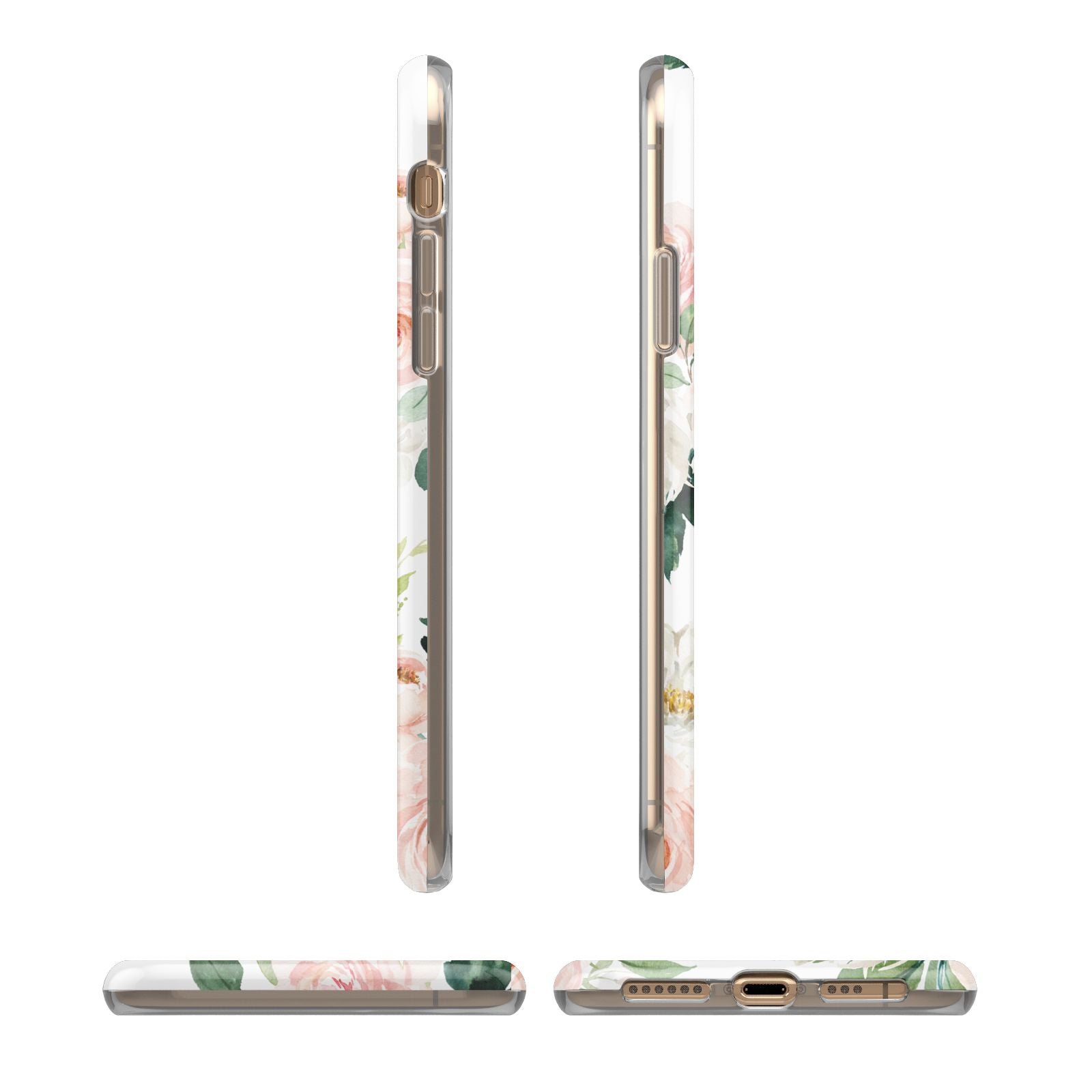 Bunches of Roses Personalised Names iPhone 11 3D Tough Case Angle Images