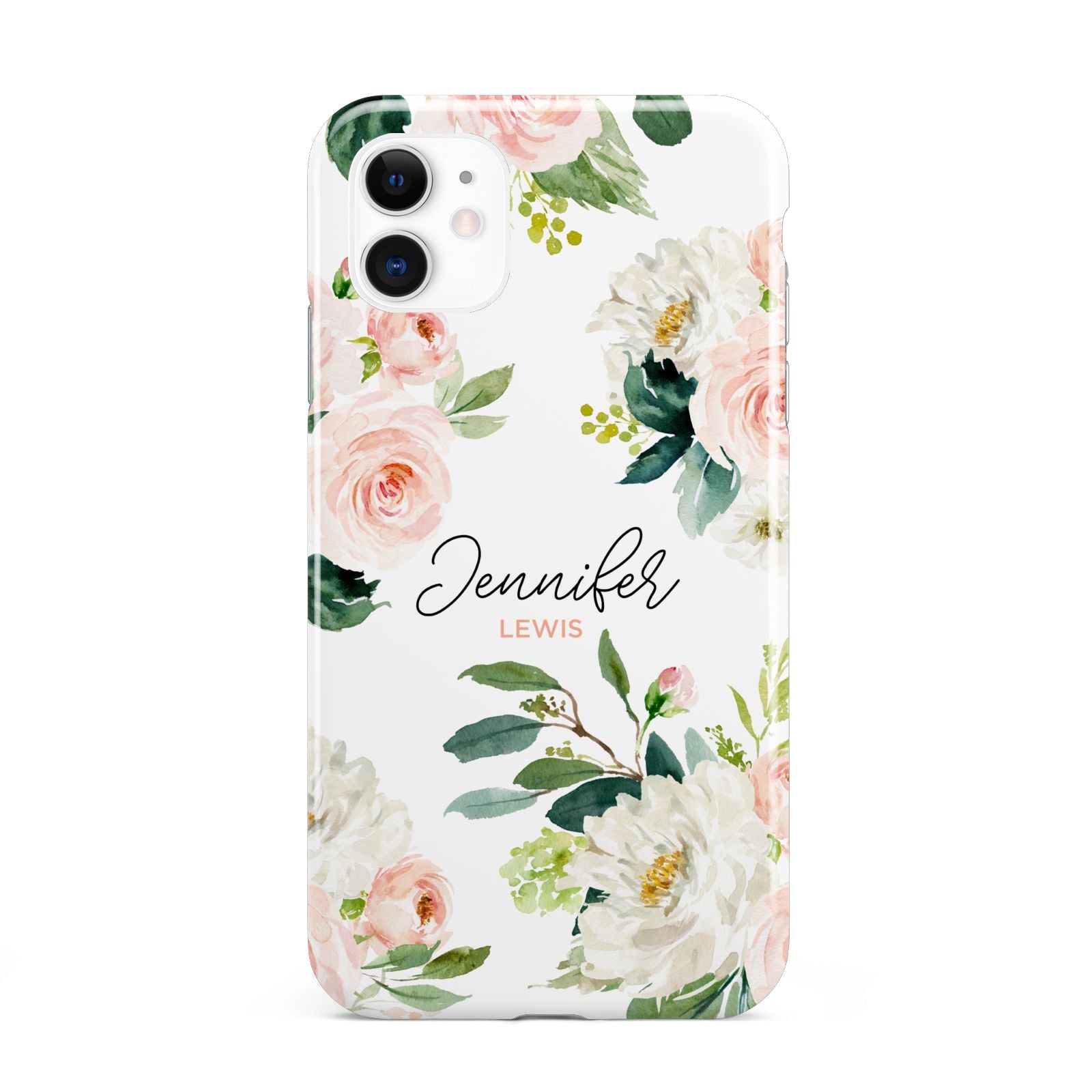 Bunches of Roses Personalised Names iPhone 11 3D Tough Case
