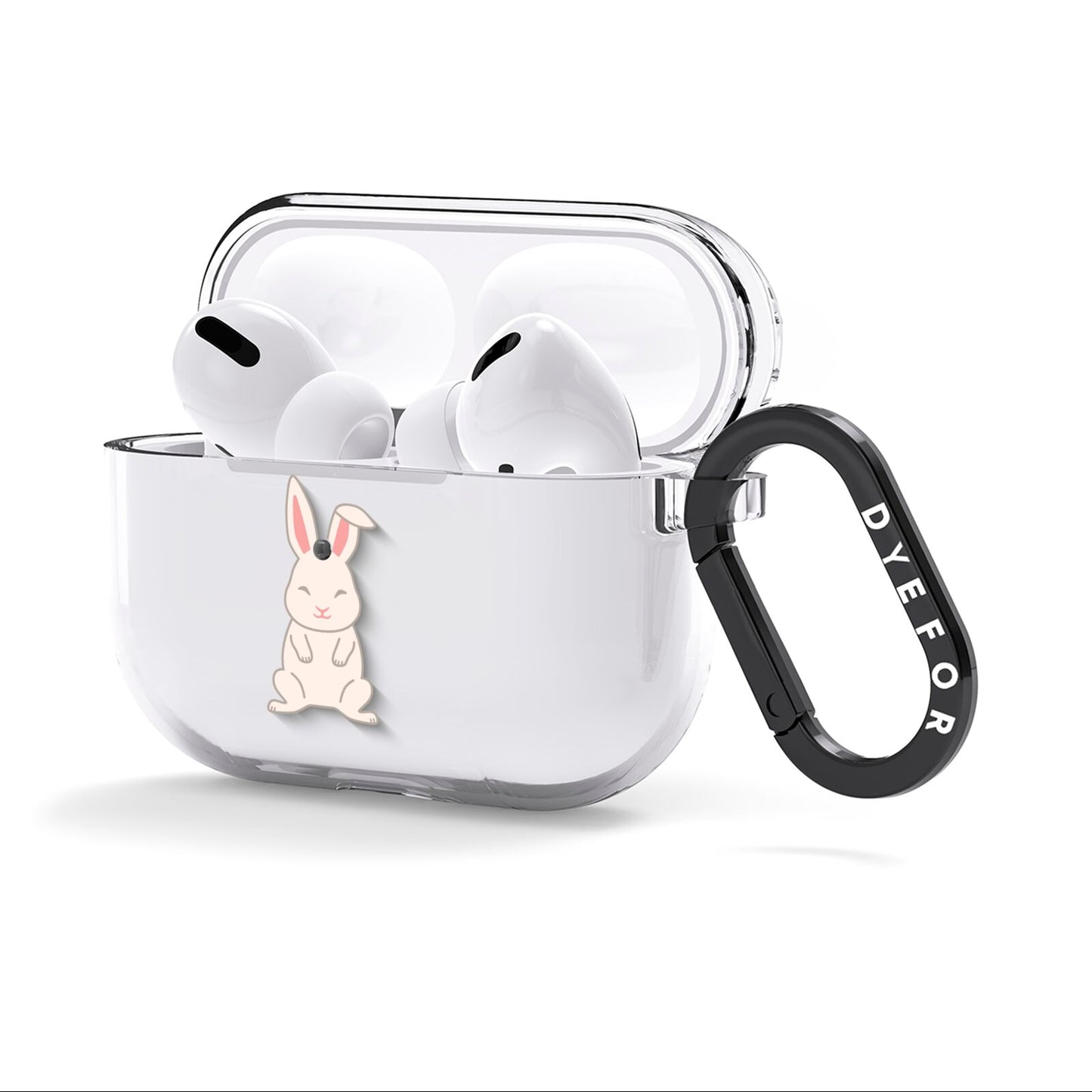 Bunny AirPods Clear Case 3rd Gen Side Image