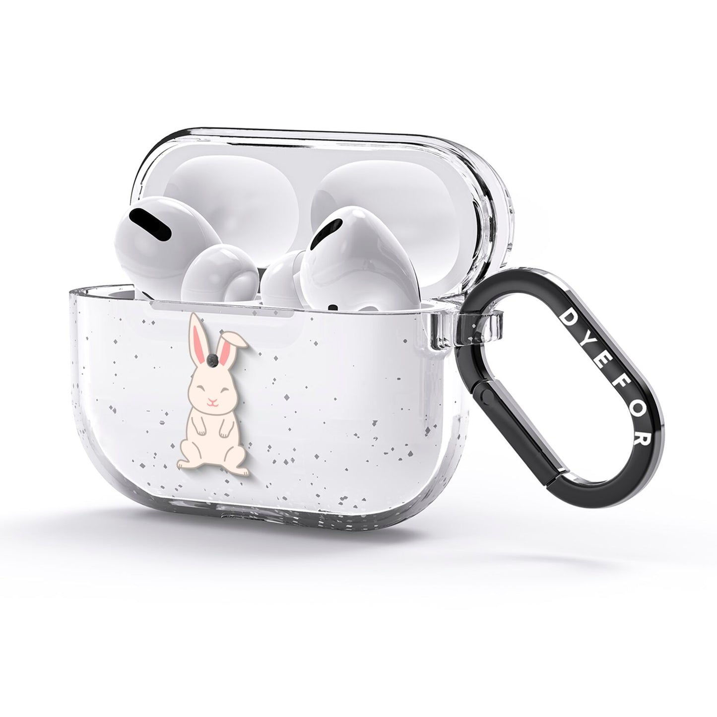 Bunny AirPods Glitter Case 3rd Gen Side Image
