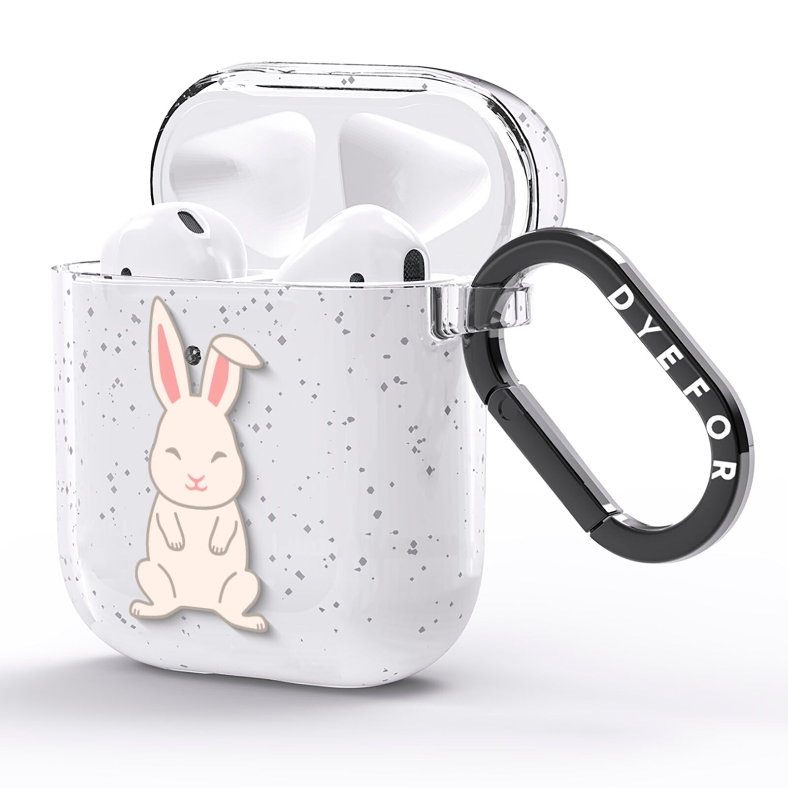 Bunny AirPods Glitter Case Side Image