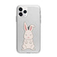 Bunny Apple iPhone 11 Pro Max in Silver with Bumper Case