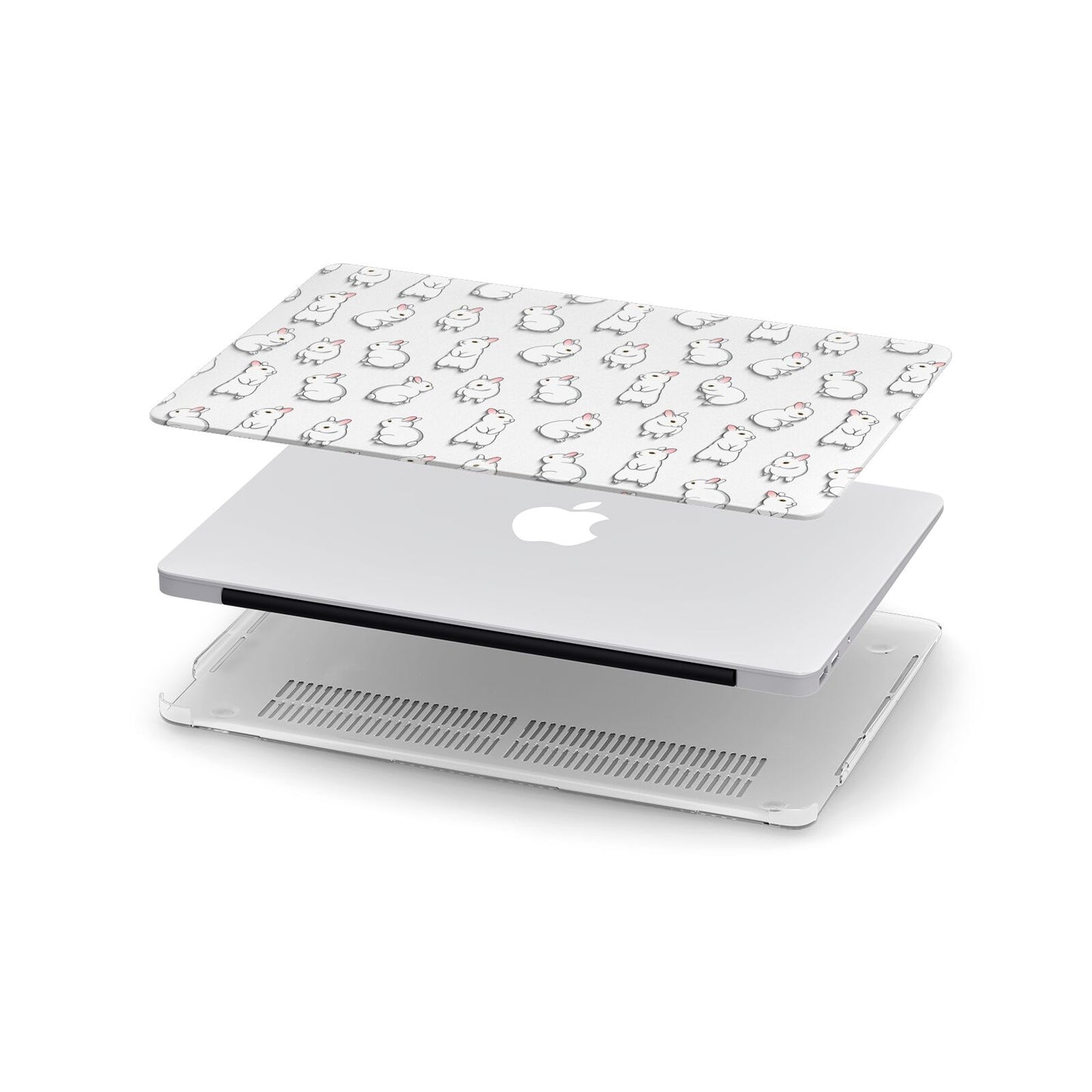 Bunny Rabbit Apple MacBook Case in Detail