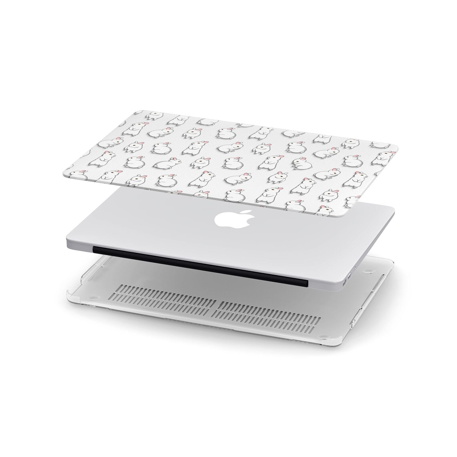 Bunny Rabbit Apple MacBook Case in Detail