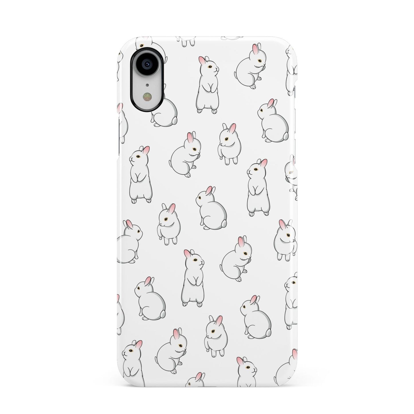 Bunny Rabbit Apple iPhone XR White 3D Snap Case