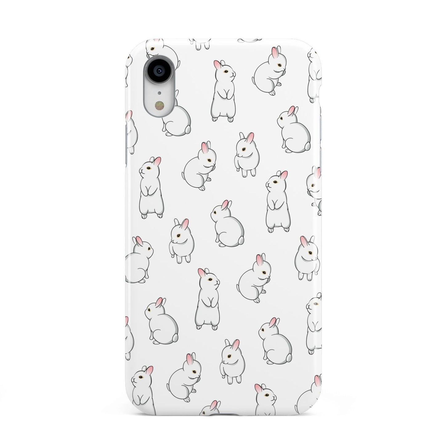 Bunny Rabbit Apple iPhone XR White 3D Tough Case