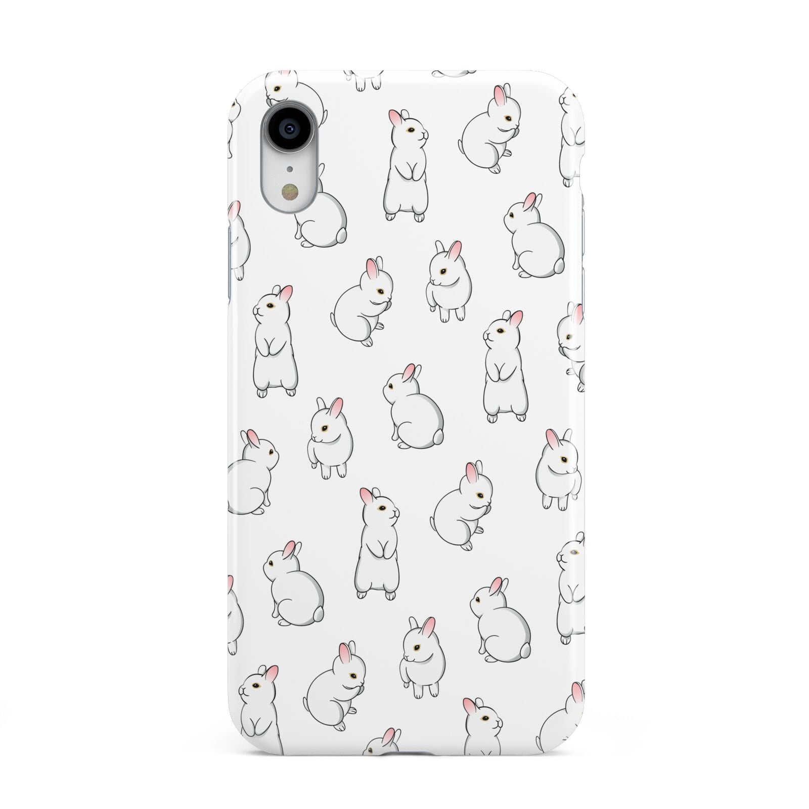 Bunny Rabbit Apple iPhone XR White 3D Tough Case