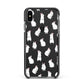 Bunny Rabbit Apple iPhone Xs Max Impact Case Black Edge on Black Phone