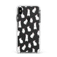 Bunny Rabbit Apple iPhone Xs Max Impact Case White Edge on Black Phone