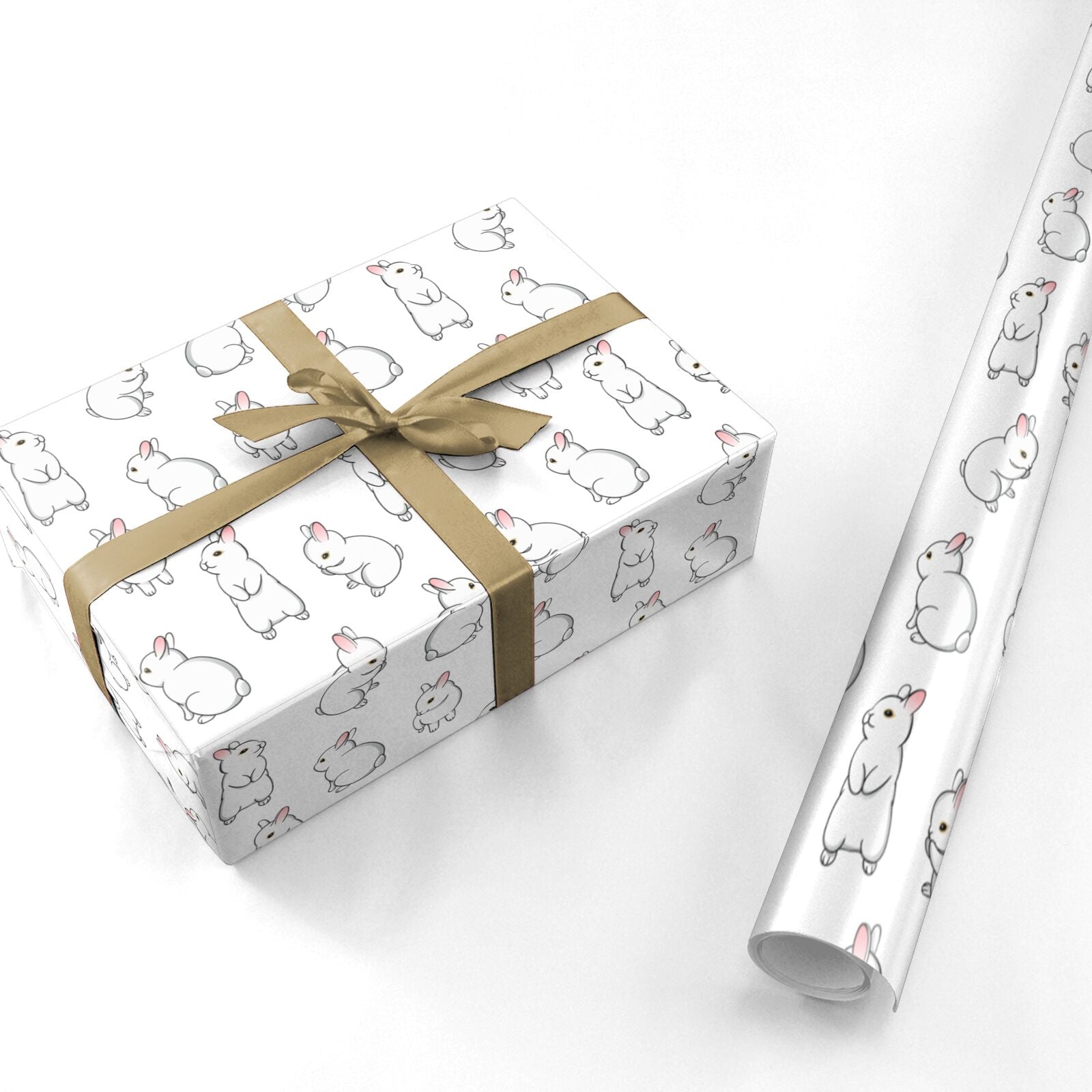 Bunny Rabbit Personalised Wrapping Paper