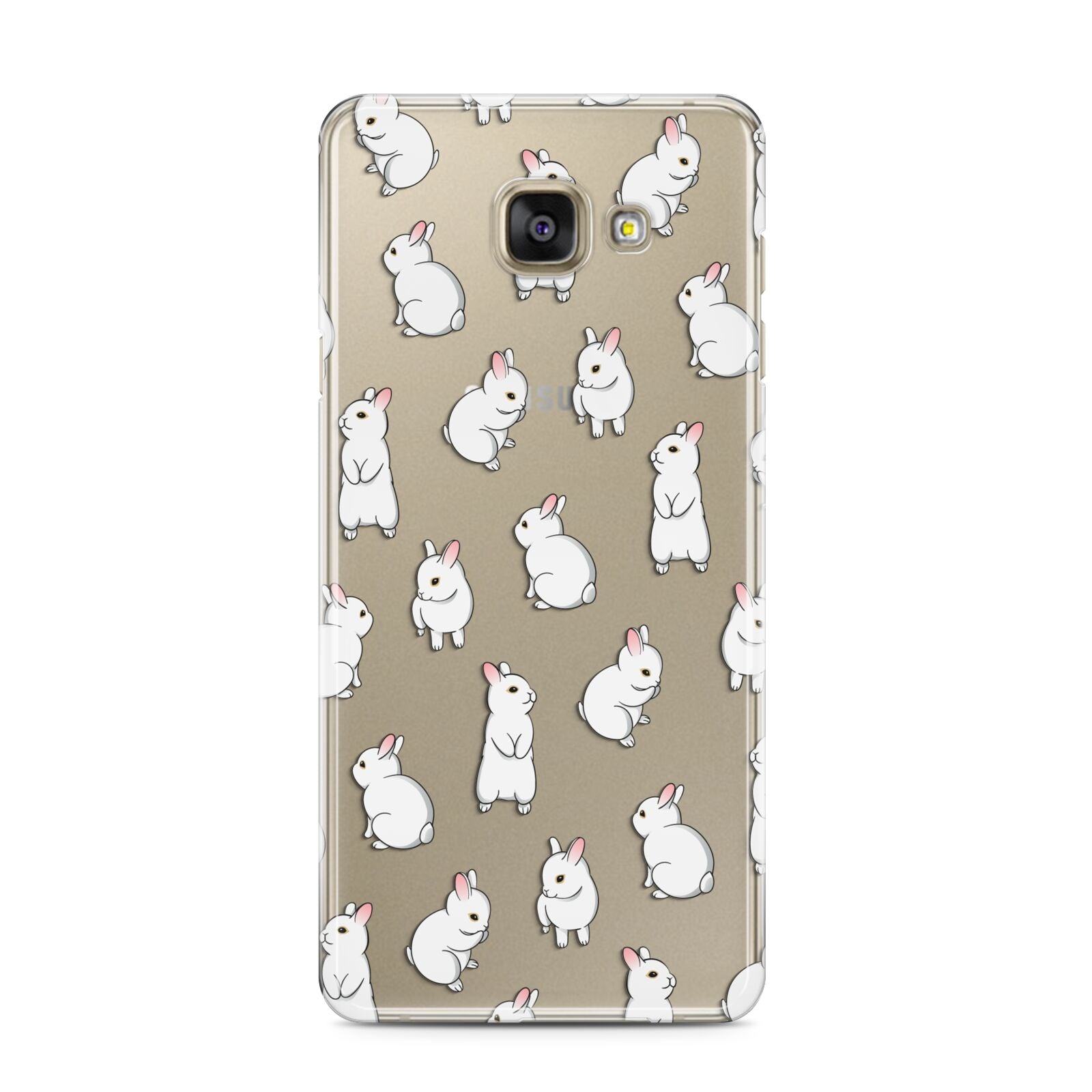 Bunny Rabbit Samsung Galaxy A3 2016 Case on gold phone