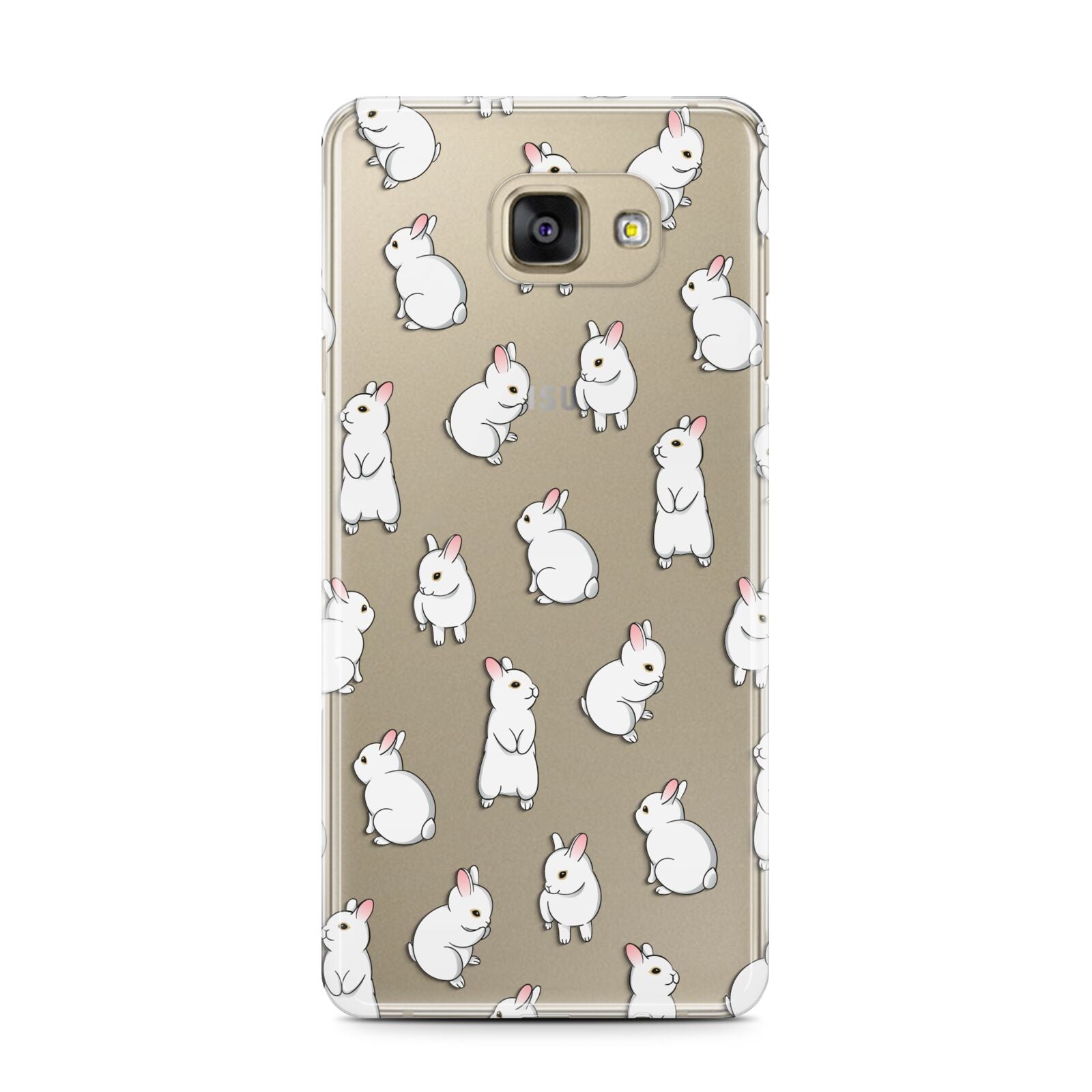 Bunny Rabbit Samsung Galaxy A7 2016 Case on gold phone