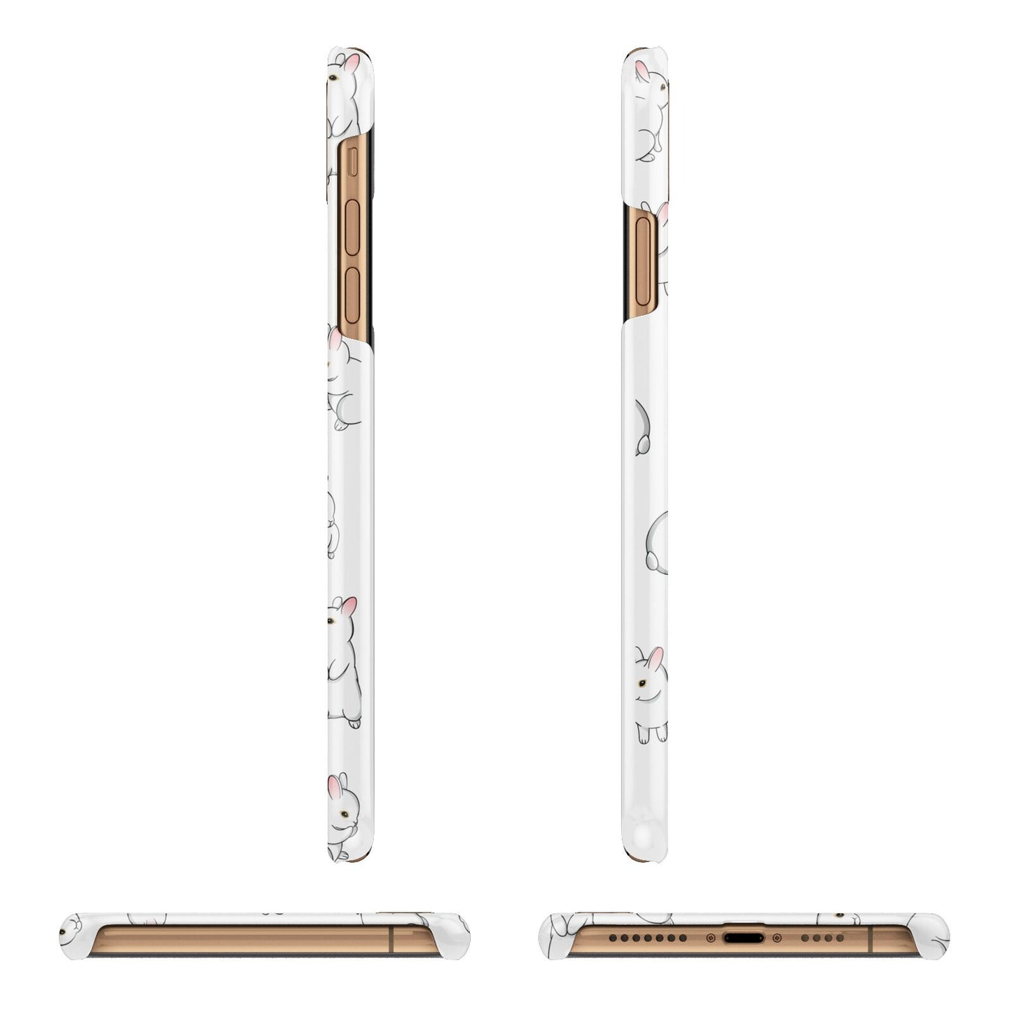 Bunny Rabbit iPhone 11 Pro Max 3D Snap Case Angle Images