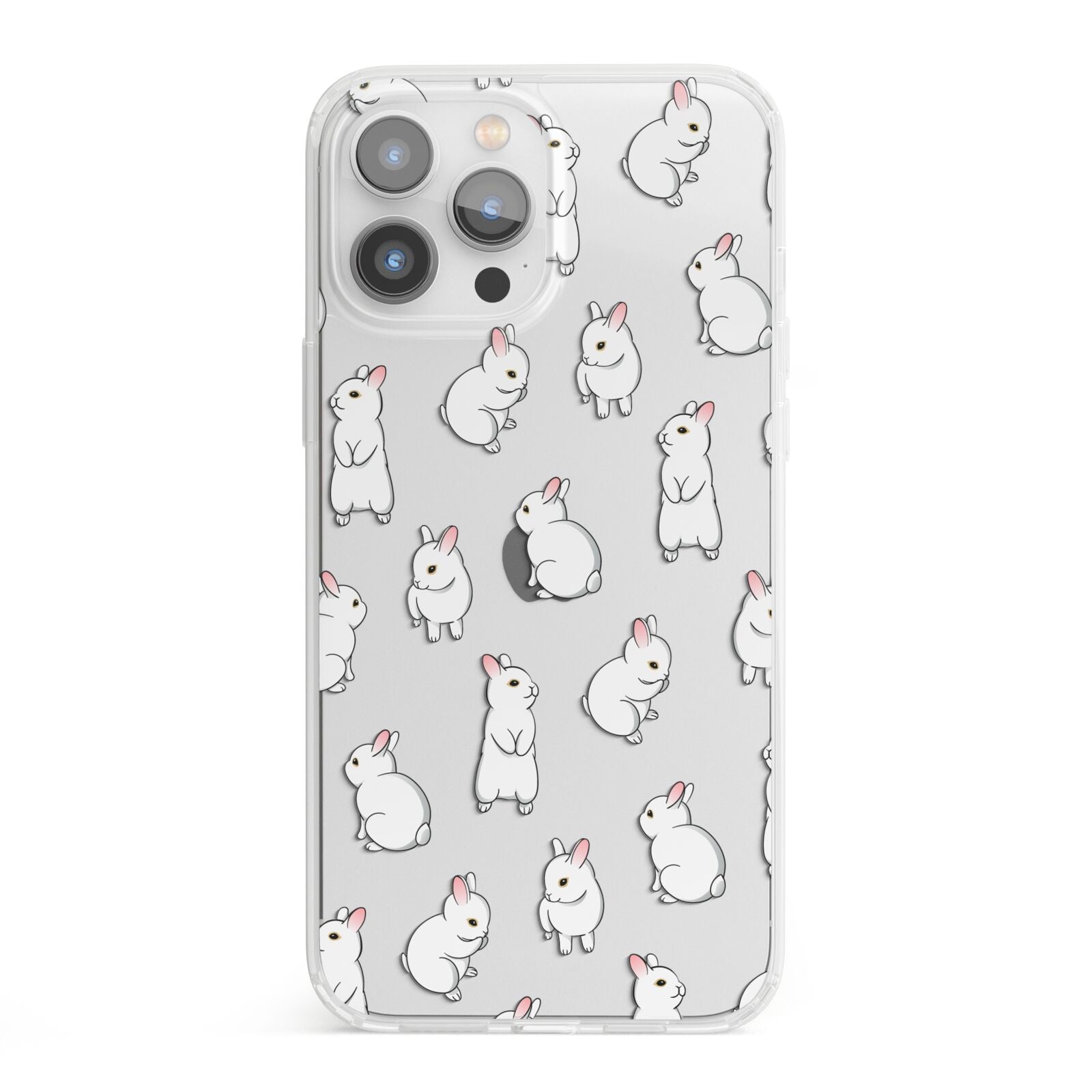 Bunny Rabbit iPhone 13 Pro Max Clear Bumper Case