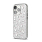 Bunny Rabbit iPhone 14 Pro Glitter Tough Case Silver Angled Image