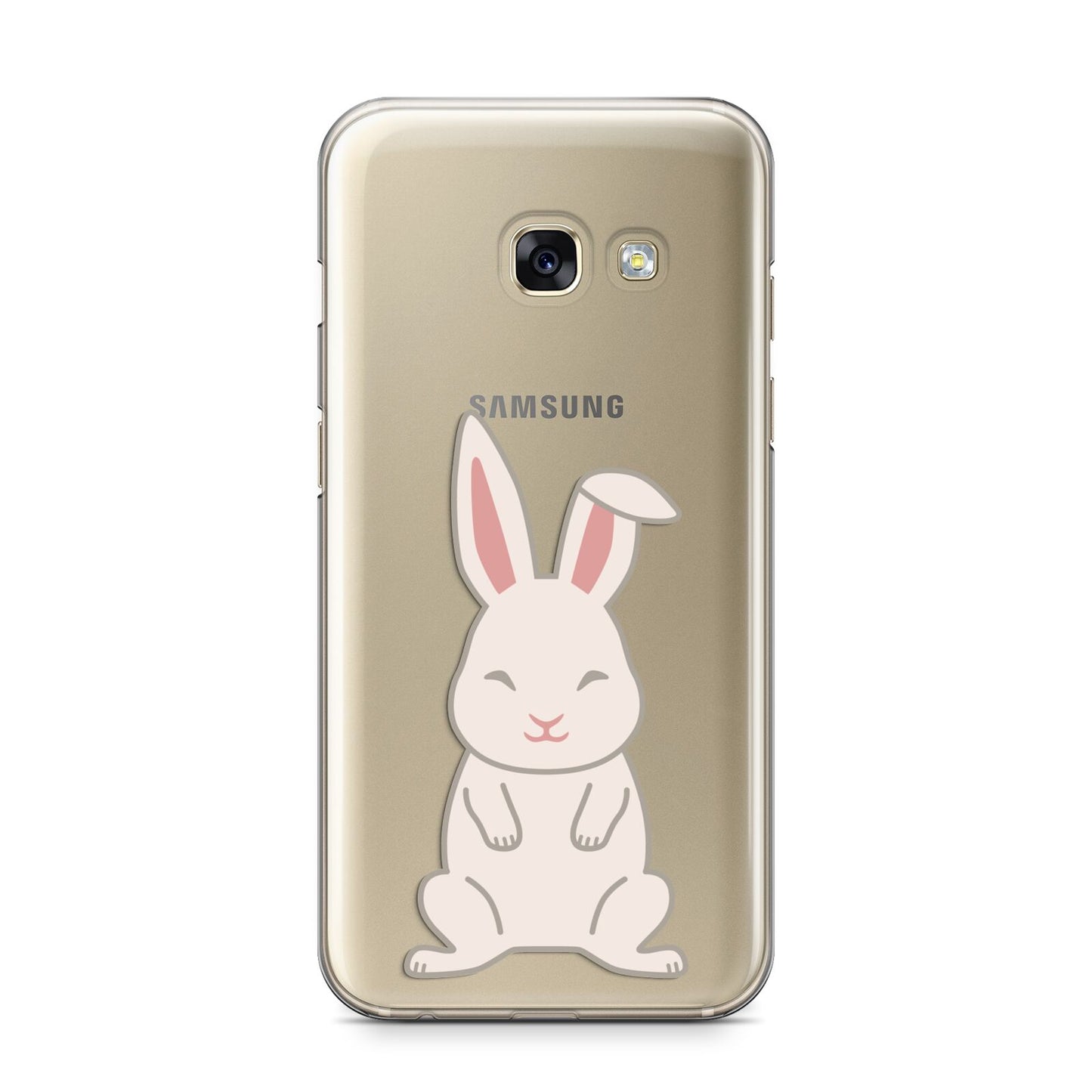 Bunny Samsung Galaxy A3 2017 Case on gold phone