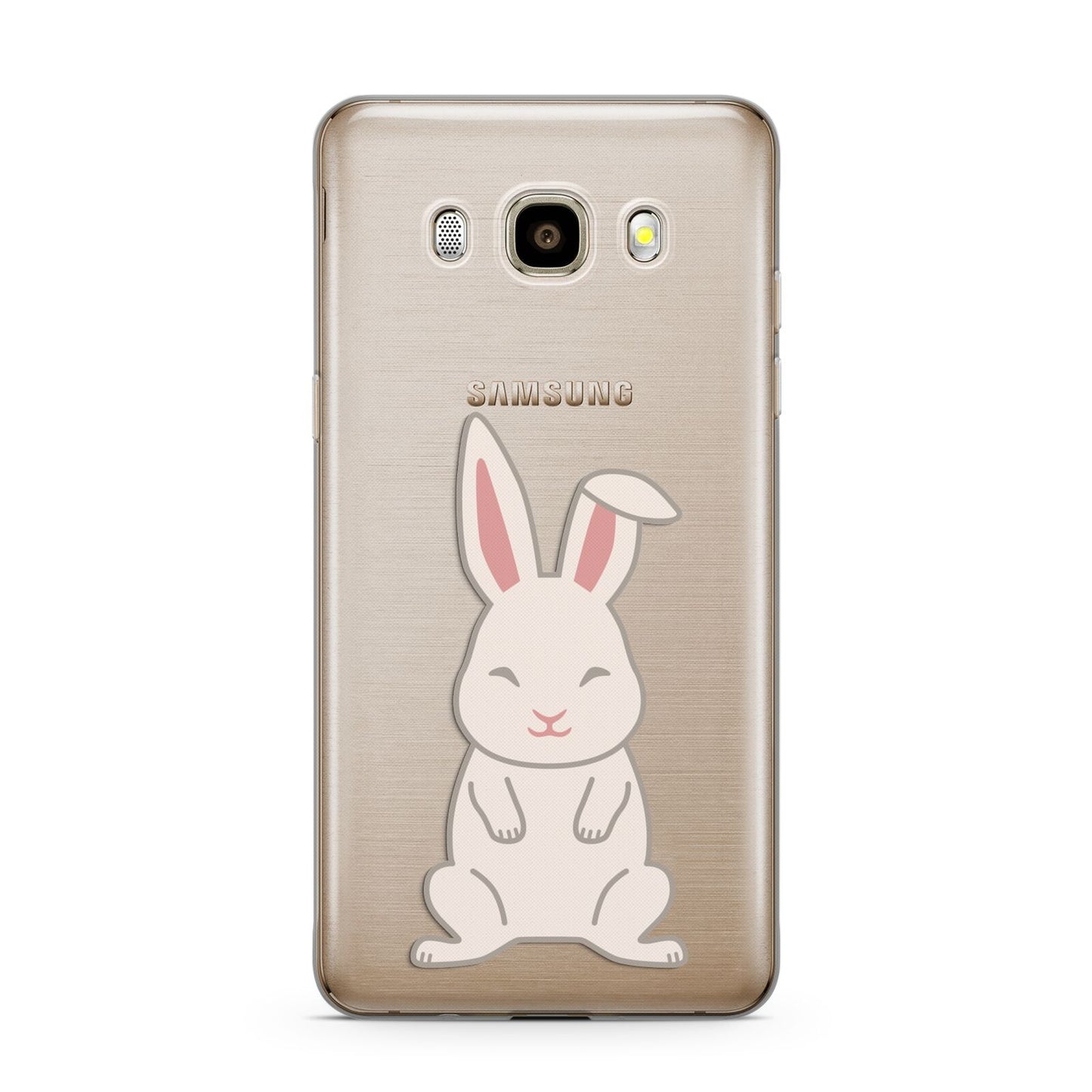Bunny Samsung Galaxy J7 2016 Case on gold phone