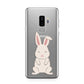 Bunny Samsung Galaxy S9 Plus Case on Silver phone