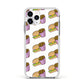Burger Fries Fast Food Apple iPhone 11 Pro in Silver with White Impact Case