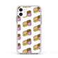Burger Fries Fast Food Apple iPhone 11 in White with White Impact Case